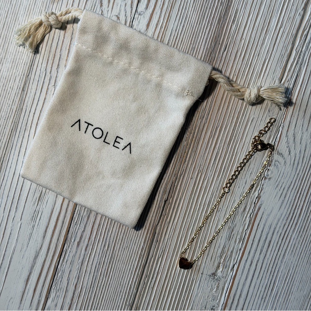 Atolea Gold Heart Charm Bracelet